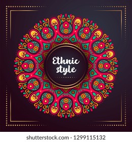 Gold background with mandala