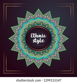 Gold background with mandala