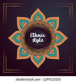 Gold background with mandala