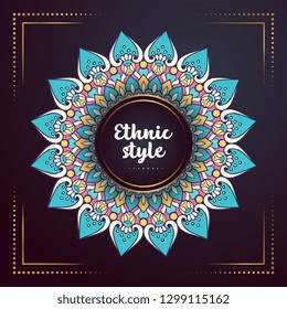 Gold background with mandala