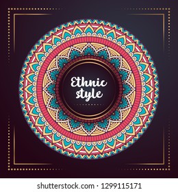 Gold background with mandala