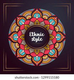 Gold background with mandala