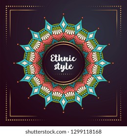 Gold background with mandala