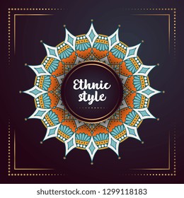 Gold background with mandala