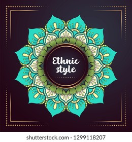 Gold background with mandala