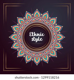Gold background with mandala