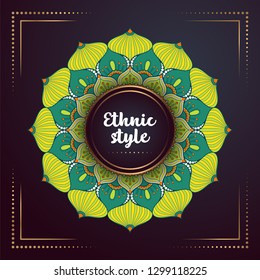 Gold background with mandala