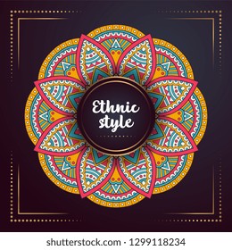 Gold background with mandala