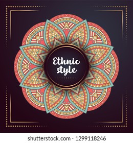 Gold background with mandala
