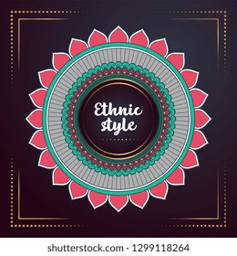 Gold background with mandala