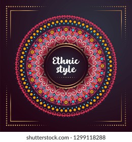 Gold background with mandala