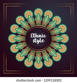 Gold background with mandala