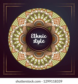 Gold background with mandala