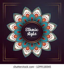 Gold background with mandala
