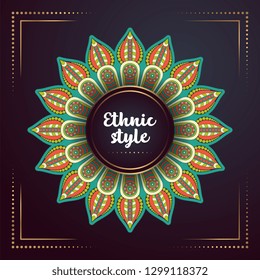Gold background with mandala