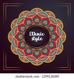 Gold background with mandala