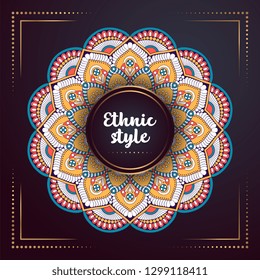 Gold background with mandala