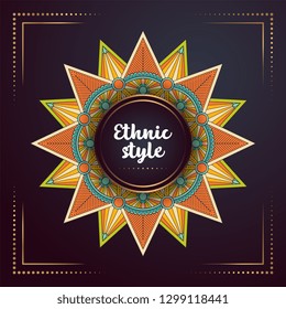 Gold background with mandala