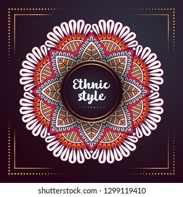 Gold background with mandala