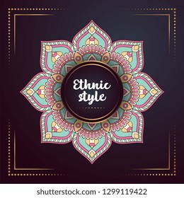 Gold background with mandala