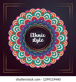 Gold background with mandala