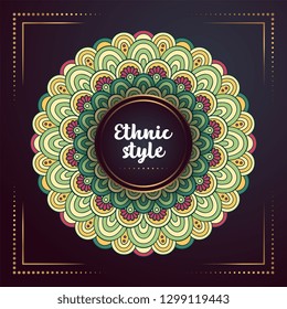 Gold background with mandala