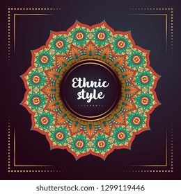 Gold background with mandala
