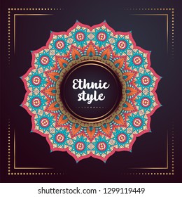 Gold background with mandala