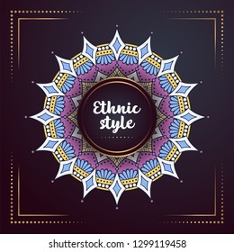 Gold background with mandala