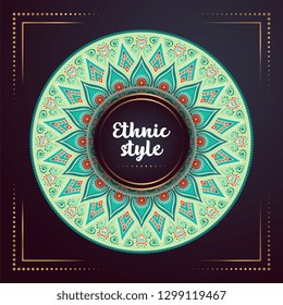 Gold background with mandala