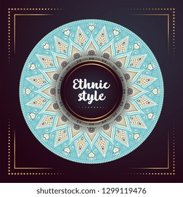 Gold background with mandala