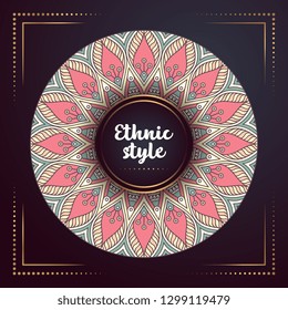 Gold background with mandala