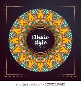 Gold background with mandala