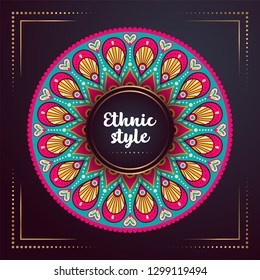 Gold background with mandala