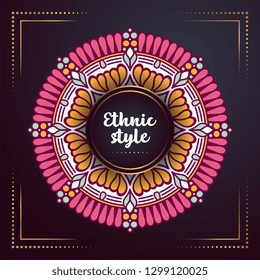 Gold background with mandala