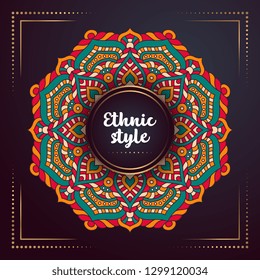 Gold background with mandala