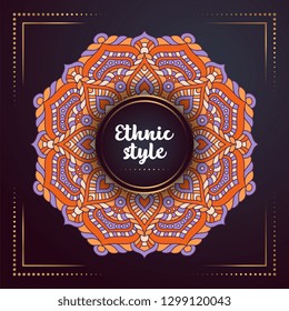 Gold background with mandala