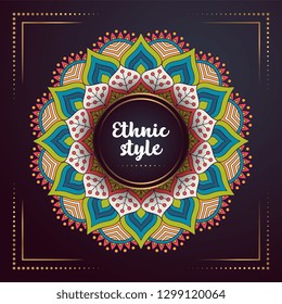 Gold background with mandala