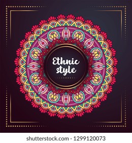 Gold background with mandala
