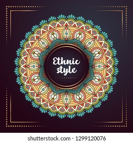 Gold background with mandala
