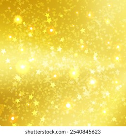 
A gold background with many stars scattered across it. The stars are shining brightly, creating a warm and inviting atmosphere