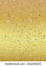 Gold background. Gold metallic texture. Trendy template for holiday designs, party, birthday, wedding, invitation, web banner, card
