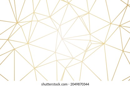 goldener Hintergrund, moderne Low-Poly-Linien-Effekt mit luxuriösem Farbverlauf für Hintergrund.