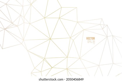fondo dorado, líneas de póliza bajas modernas con un gradiente de lujo para el fondo.