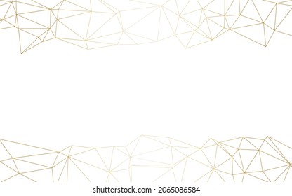 gold background, modern low poly lines effect with luxury gradient for backdrop.