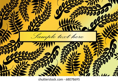  gold background retro style