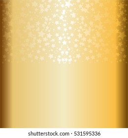 Gold background. Stars.