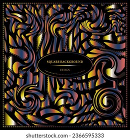 Goldener Hintergrund. Vorlage für Design, Dekoration, Verpackung, Kosmetik. Vektorgrafik.