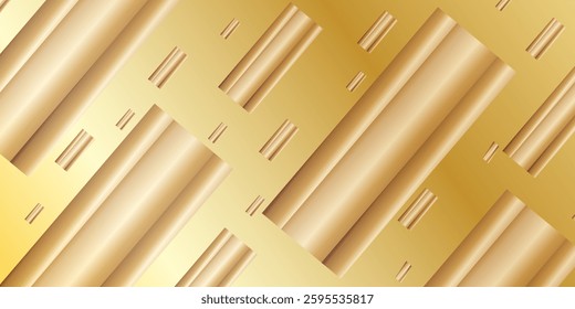 Gold background or texture and Gradients shadow