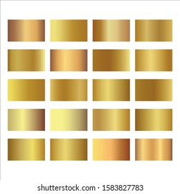 Gold background texture vector icon pattern. Vector golden, copper, brass and metal gradient template.